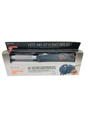 Vintage Jerome Alexander 3/4" Barrel Hot Air Brush Styling Curling Iron Brush
